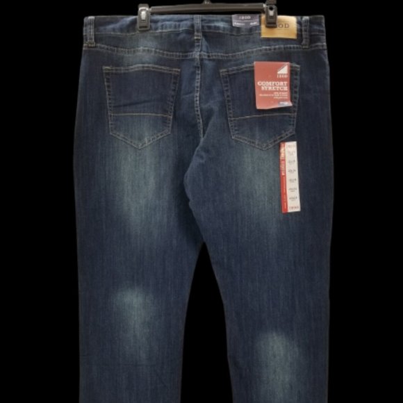 Izod Straight Leg Relaxed Fit Comfort Stretch  Mens Jeans  Sz 40 x 34 - Picture 2 of 6